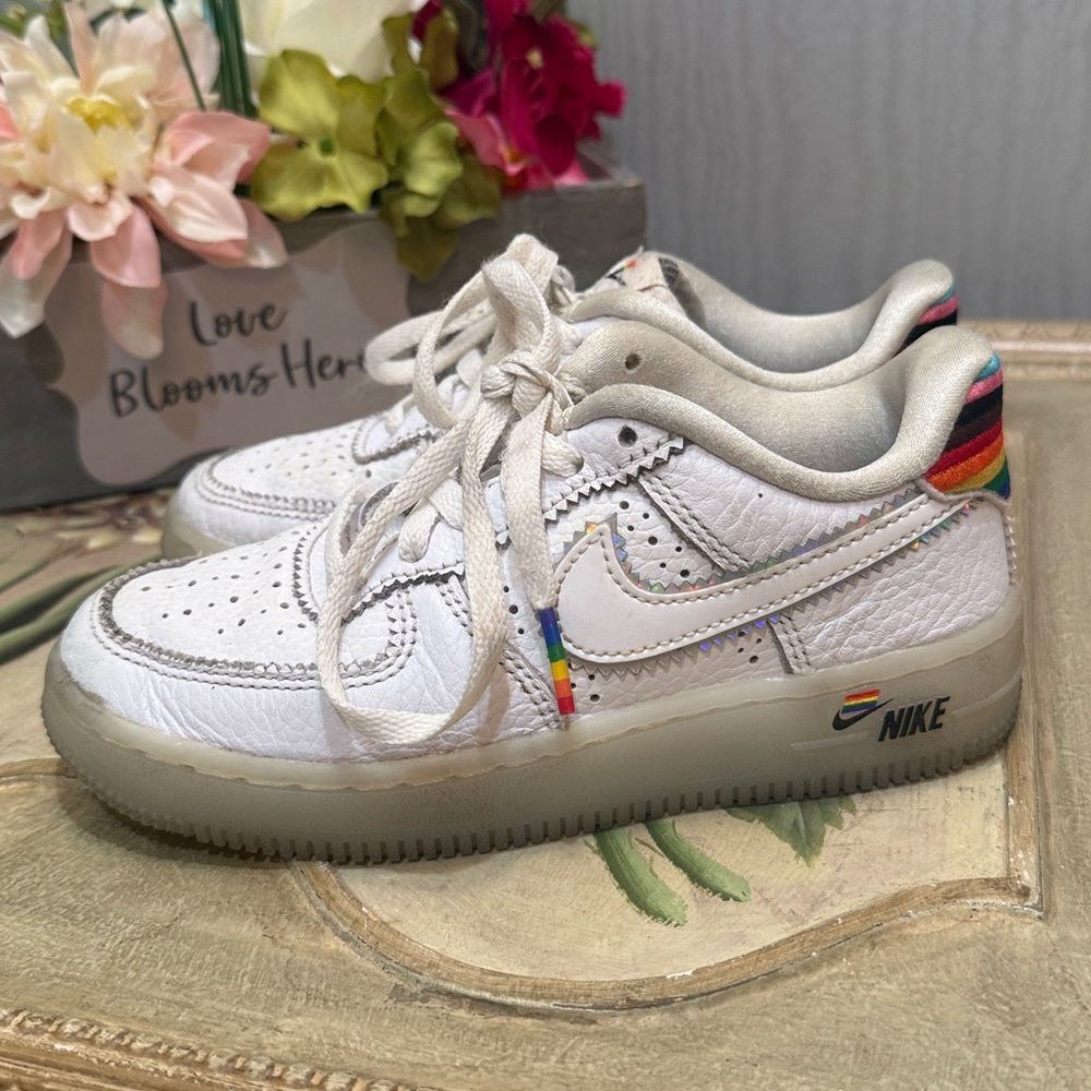Nike Air Force One PS Be True Low Sneakers Child’s Sz 12C - Picture 4 of 16